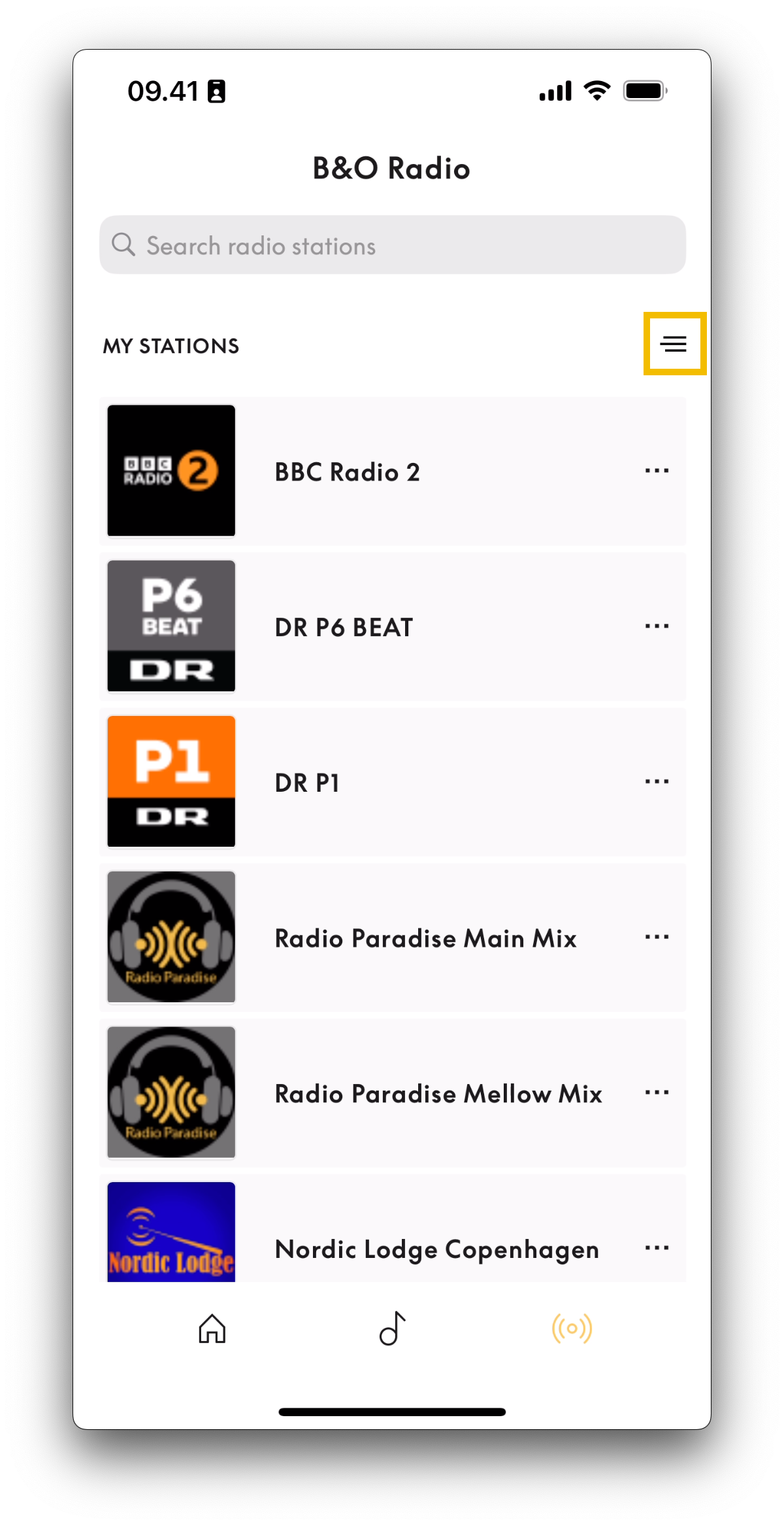 how-can-i-sort-my-favourite-radio-stations-bang-olufsen-support