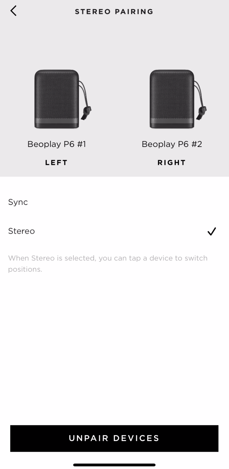 beoplay p6 stereo